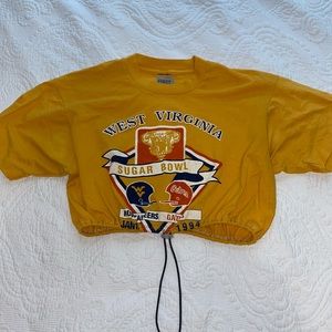 West Virginia WVU crop t-shirt